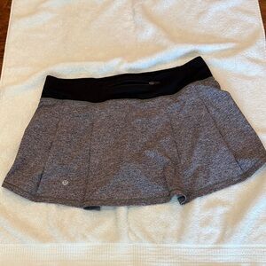 Gray and Black Athletic Skirt